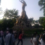 The Five Rams/Goats of Guangzhou!  Also, so many tourists, wtf.