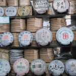 Tea cakes on display